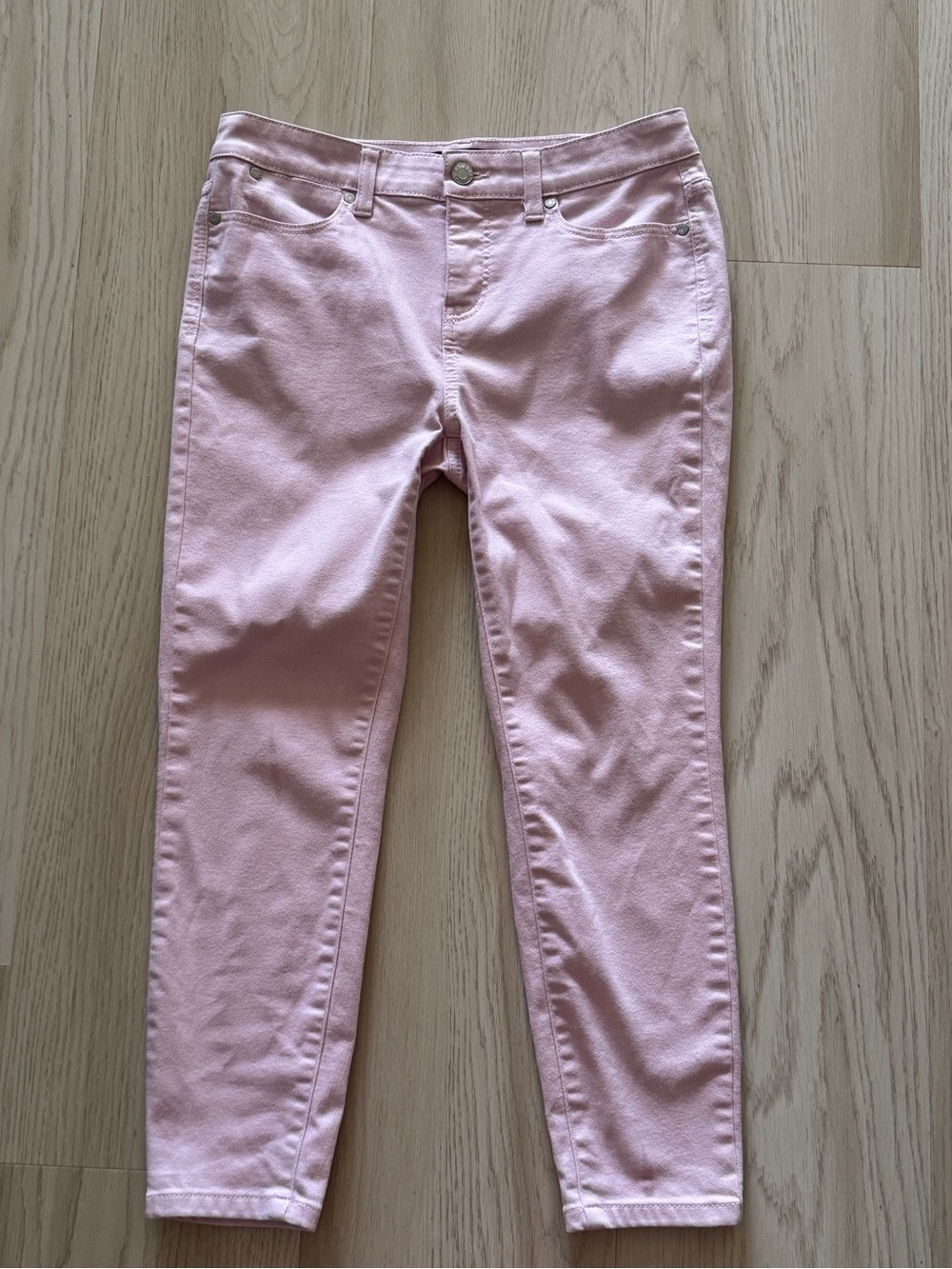 Talbots Jeans Simply Flattering collection Jegging crop pink lavender 6P petite